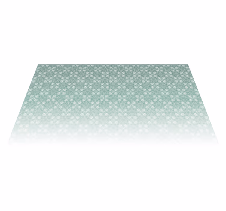Tapis vinyle chambre motifs vert menthe - TenStickers