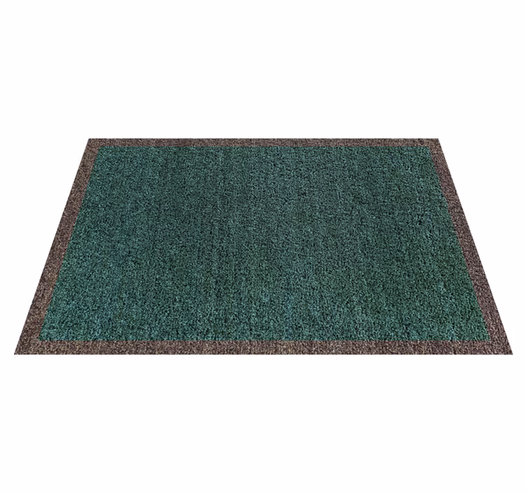 Tapis vinyle minimaliste Teplon vert et beige - TenStickers