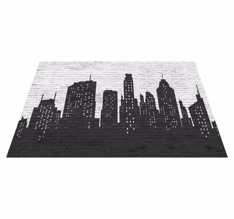 Tapis vinyle pierre Horizon de mur de briques - TenStickers