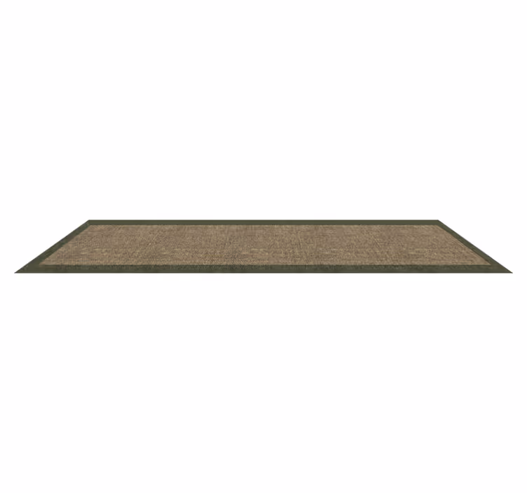 Tapis vinyle moderne Conception avec cadre vert - TenStickers