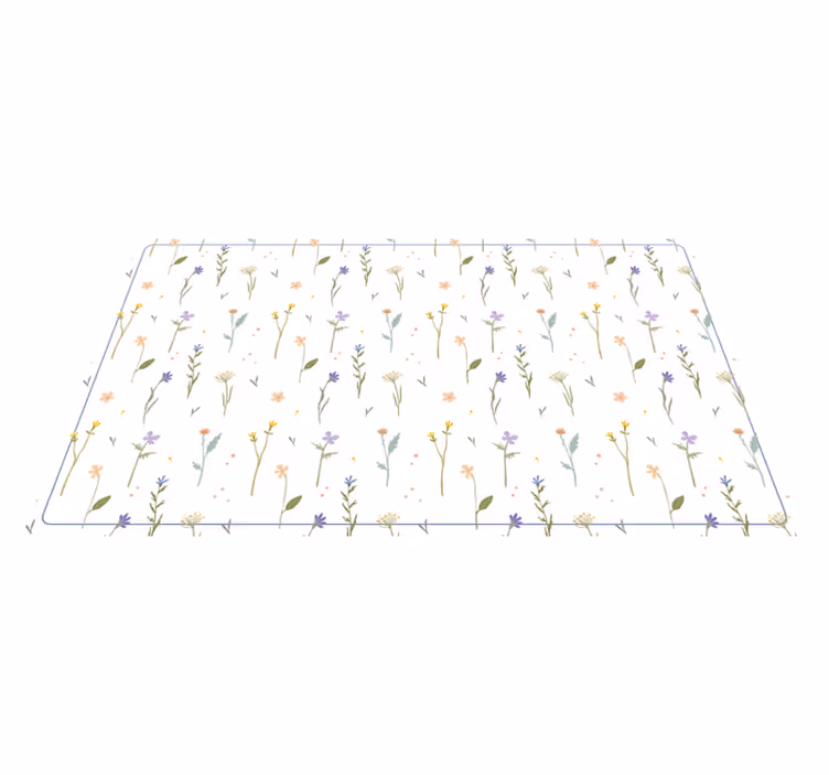 Tapis vinyle nature petites tiges de printemps - TenStickers