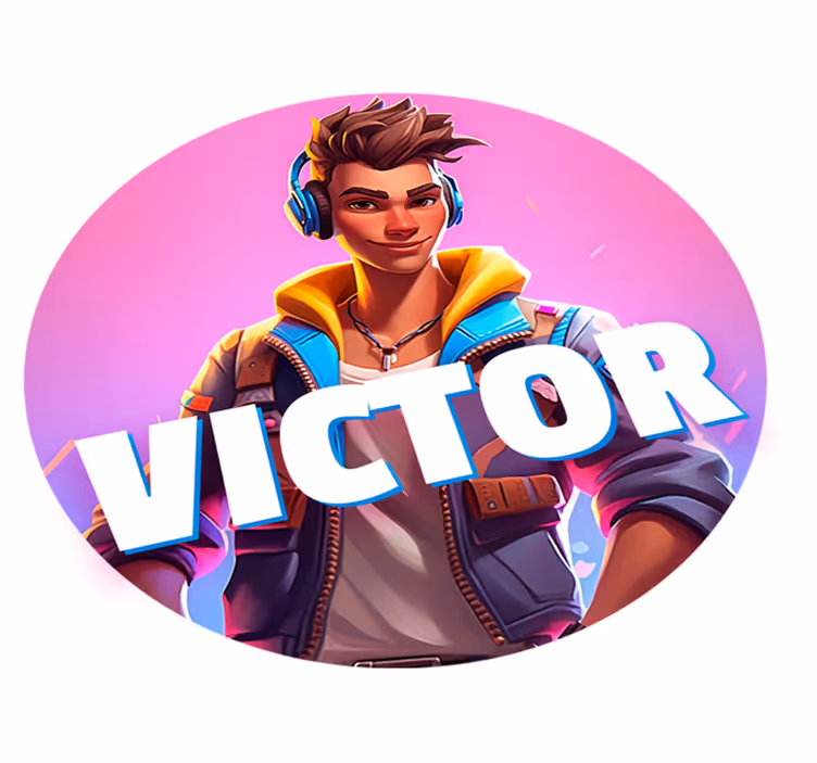 Tapis vinyle personnage masculin jeu vidéo  - TenStickers