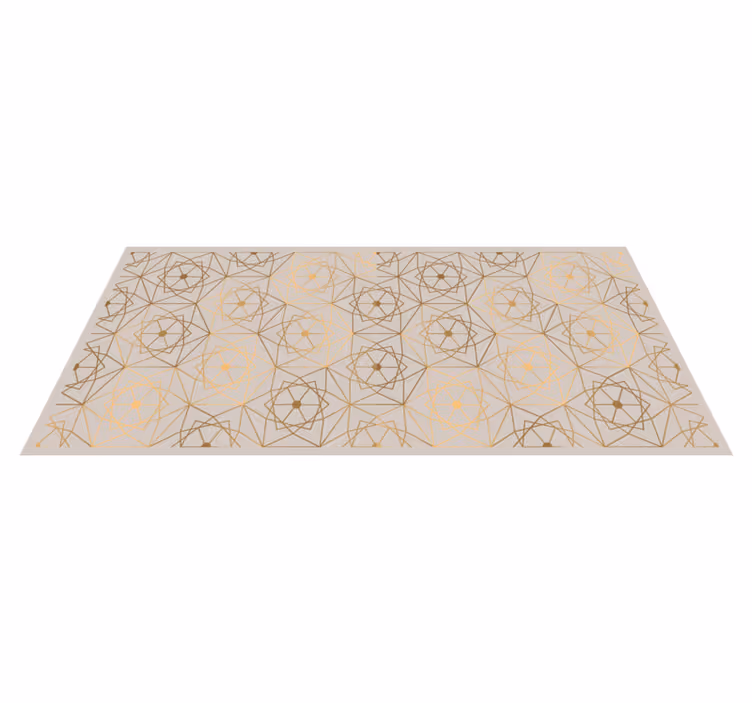 Tapis vinyle géométrique motif lignes - TenStickers