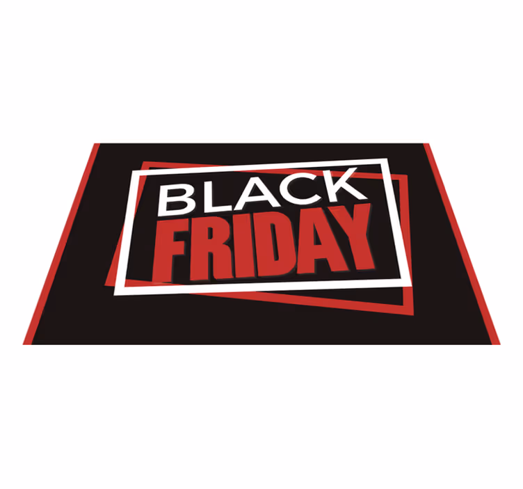 Tapis vinyle noir promotions Black Friday - TenStickers