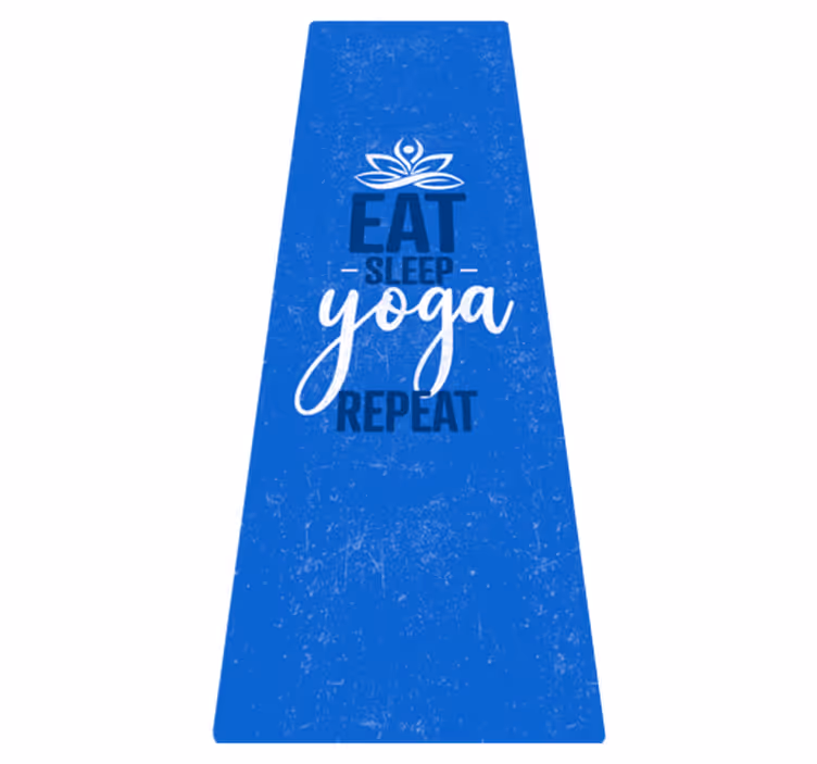 Tapis vinyle "Eat, Sleep, Yoga, Repeat" - TenStickers