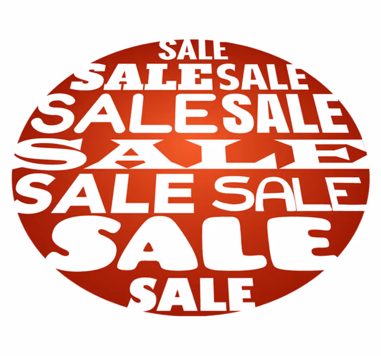 Tapis vinyle rouge ventes de forme circulaire - TenStickers