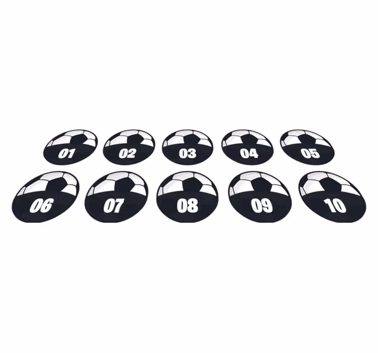 Kit tapis vinyles ado entraînement de football - TenStickers