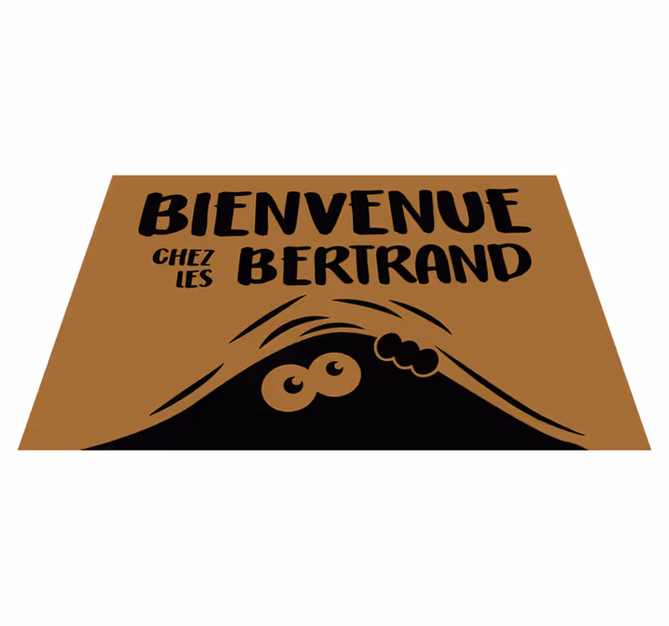 Tapis vinyle entrée chiffre imminent - TenStickers
