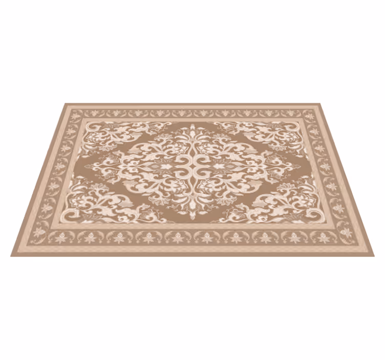 Tapis vinyle beige conception orientale - TenStickers