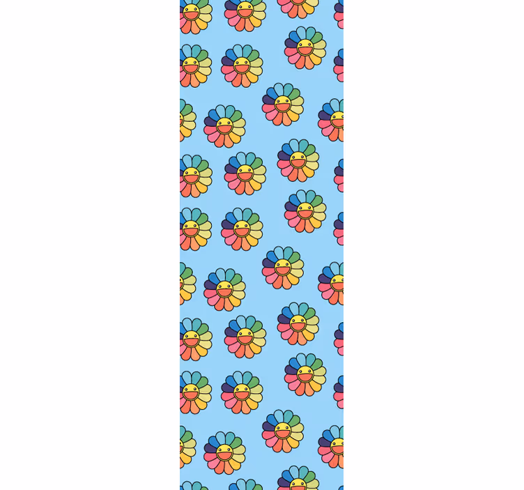 Papier peint chambre bébé motif de fleur joyeux - TenStickers