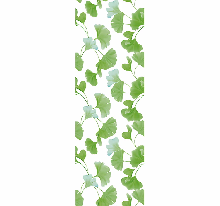 Papier peint floral feuilles vertes luxuriantes - TenStickers