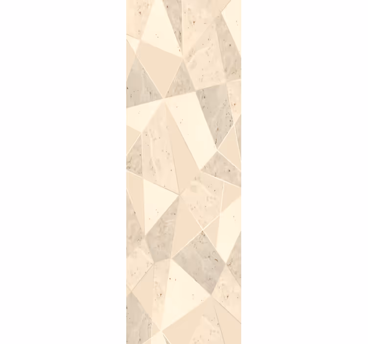 Papier peint marbre motif géométrique beige - TenStickers