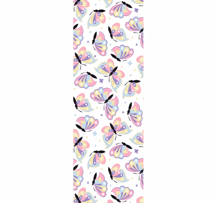 Papier peint papillons ailes volantes colorées - TenStickers