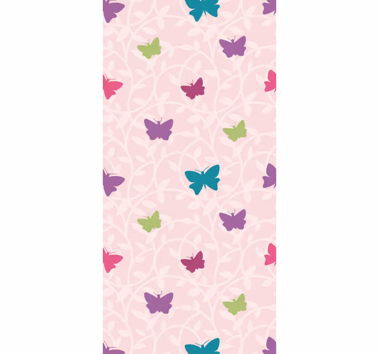 Papier peint papillons ailes flottantes colorées - TenStickers