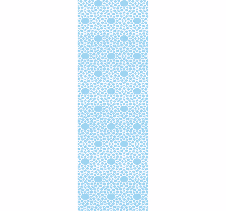 Papier peint fleuri motif circulaire fleuri - TenStickers