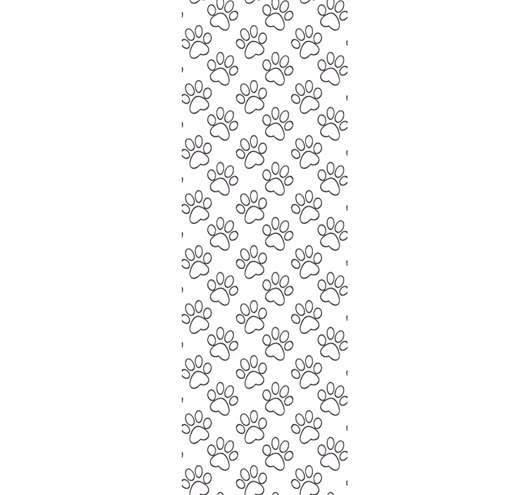 Papier peint chats motif d'empreinte de patte - TenStickers