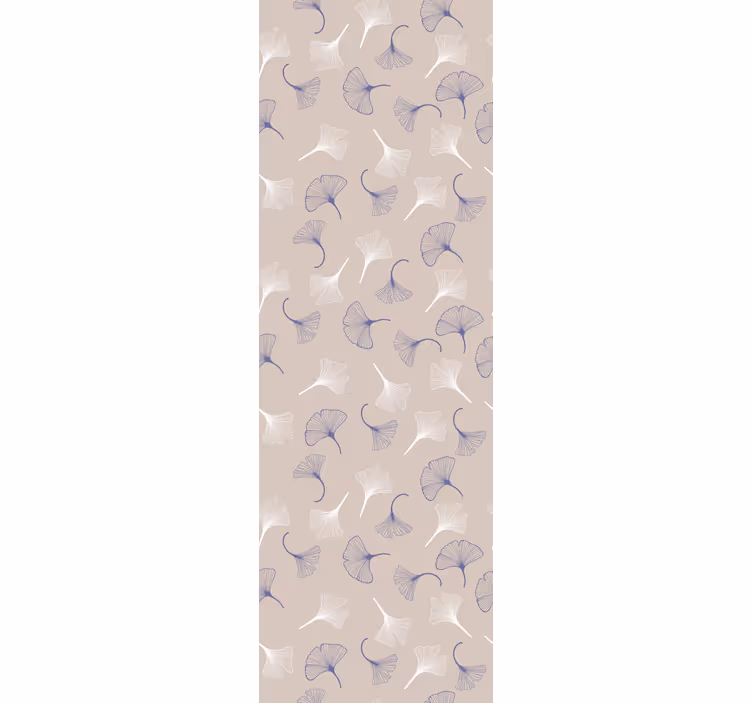 Papier peint feuillage délicat ginko pastel - TenStickers