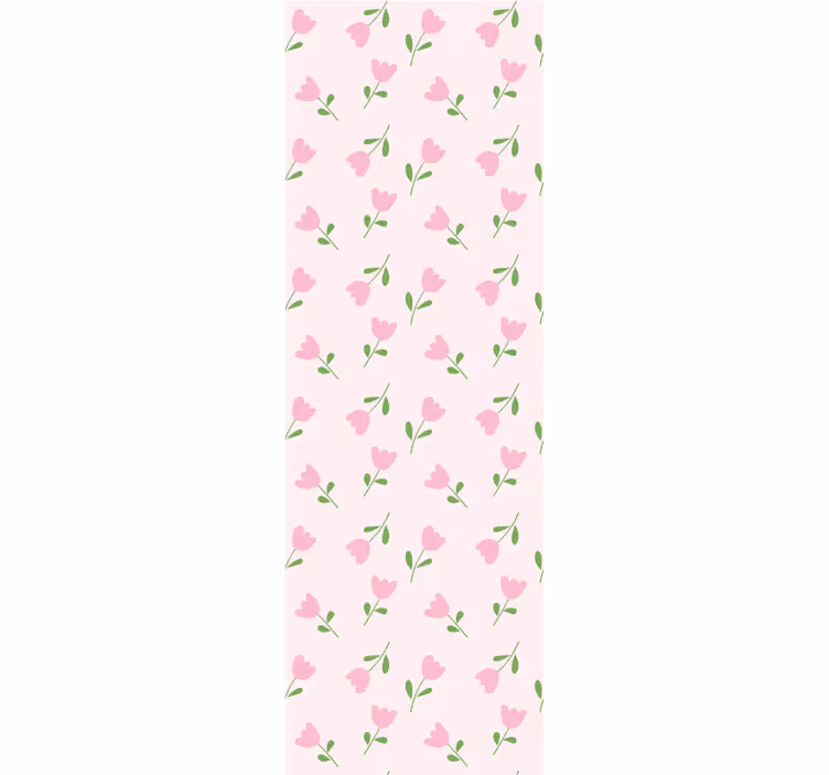 Papier peint floral design rose - TenStickers