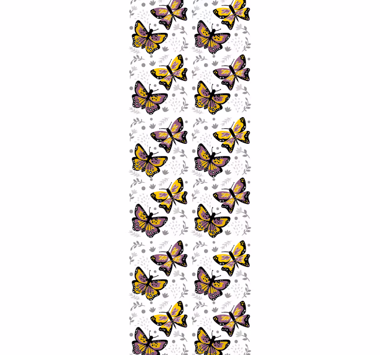Papier peint papillons conception d'ailes flottantes - TenStickers