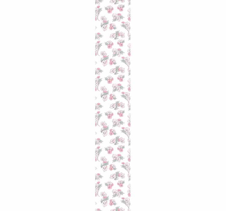 Papier peint floral motif de fleurs délicat - TenStickers