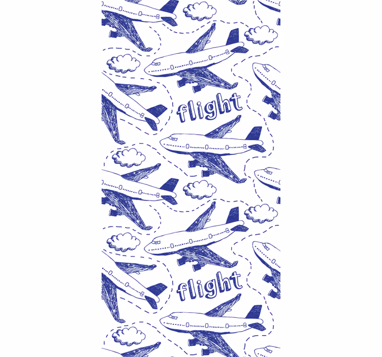 Papier peint pays scène de vol d'avion - TenStickers