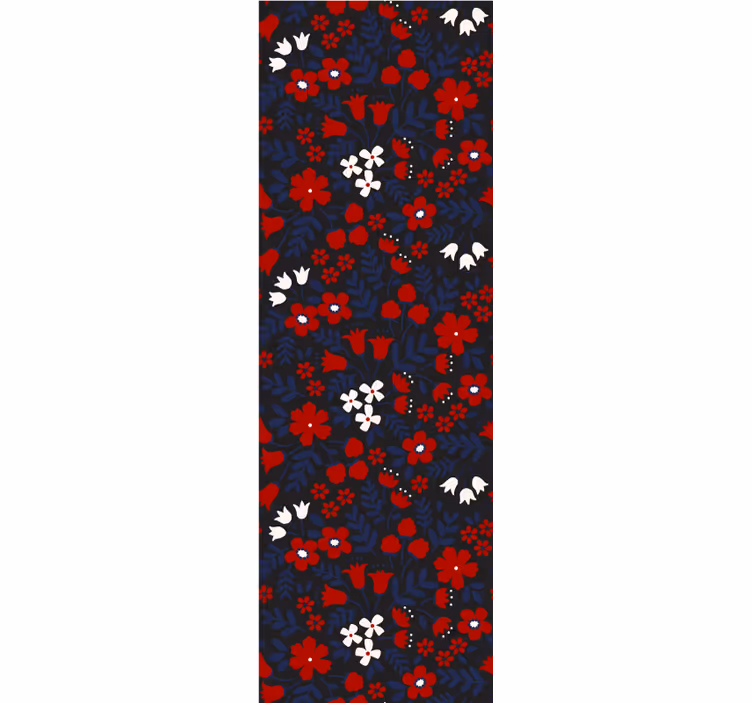 Papier peint floral floraison florale vibrante - TenStickers