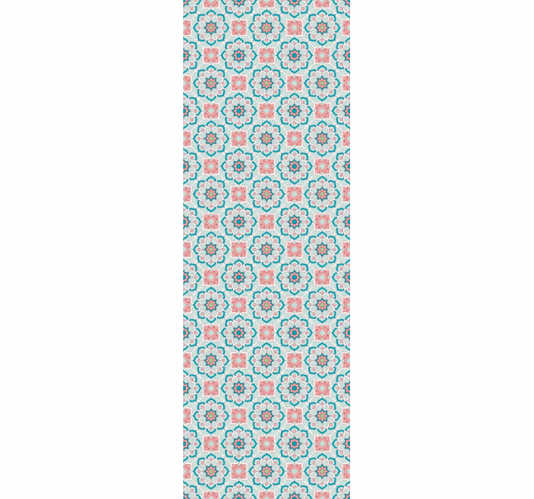 Papier peint fleuri fleur et étoile - TenStickers
