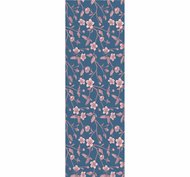 Papier peint floral fleurs de branches roses - TenStickers