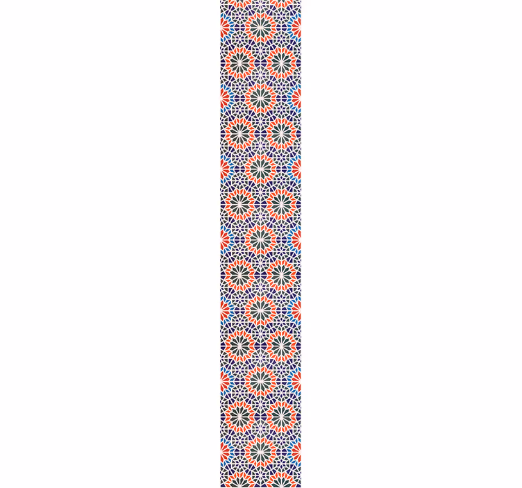 Papier peint fleuri motifs floraux géométriques - TenStickers
