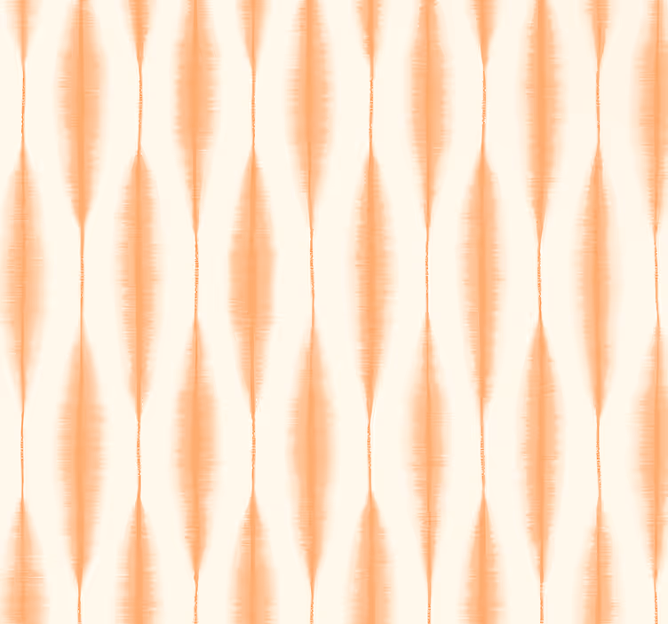 Papier peint géométrique ikat kasuri orange - TenStickers