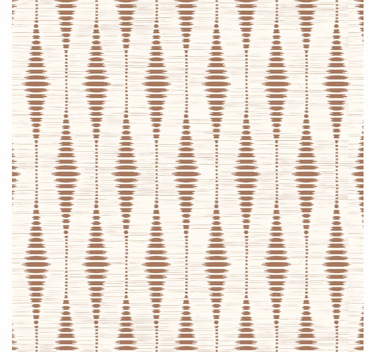 Papier peint géométrique mousse de moka rabaul ikat - TenStickers