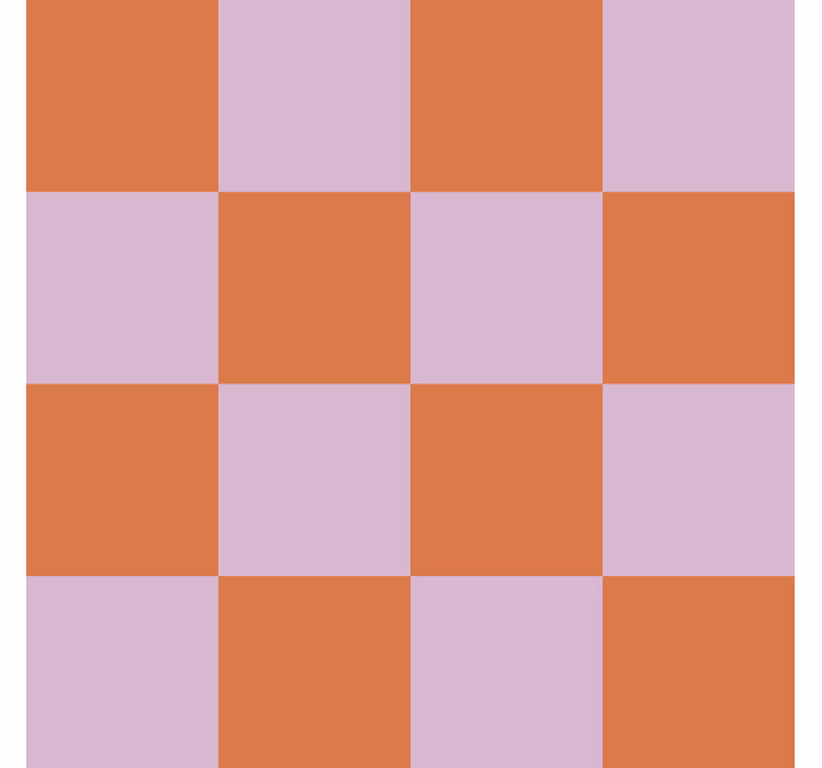 Papier peint carreaux de ciment motif nuances d'orange - TenStickers
