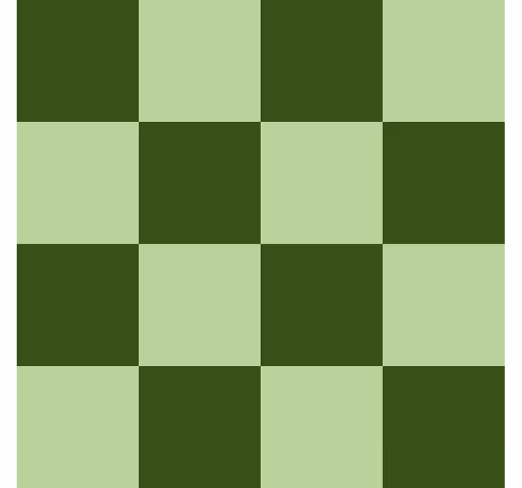 Papier peint carreaux de ciment motif vert foncé et vert clair - TenStickers