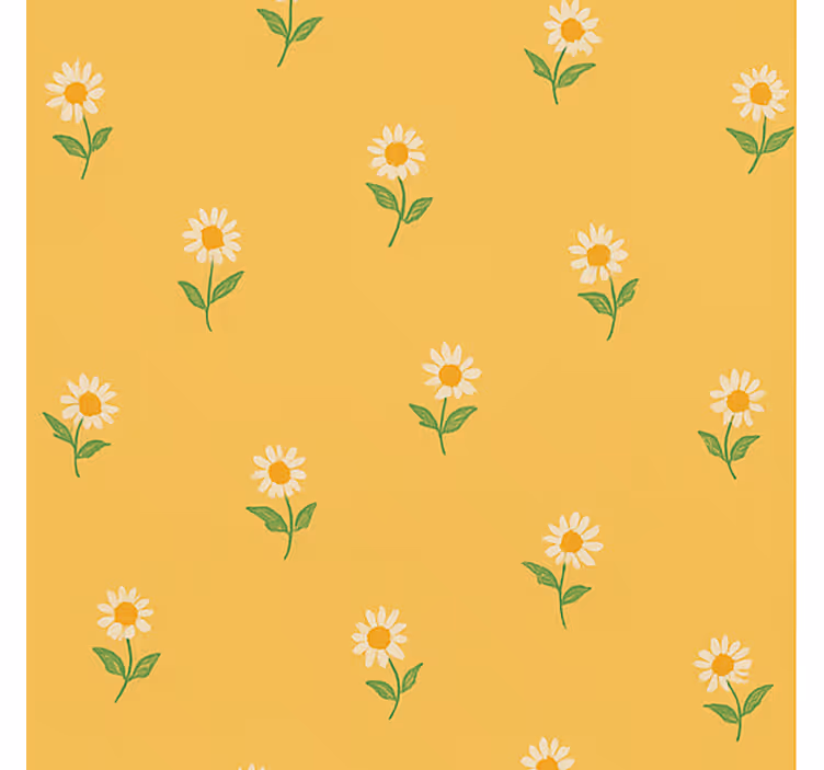 Papier peint vintage de marguerites des années 40 - TenStickers
