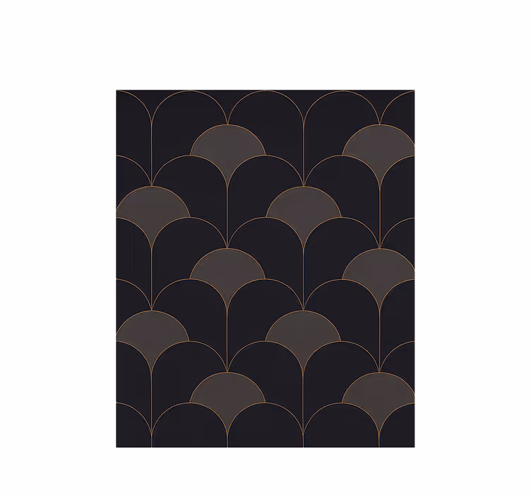 Papier peint vintage conception d'arches des années 1920 - TenStickers