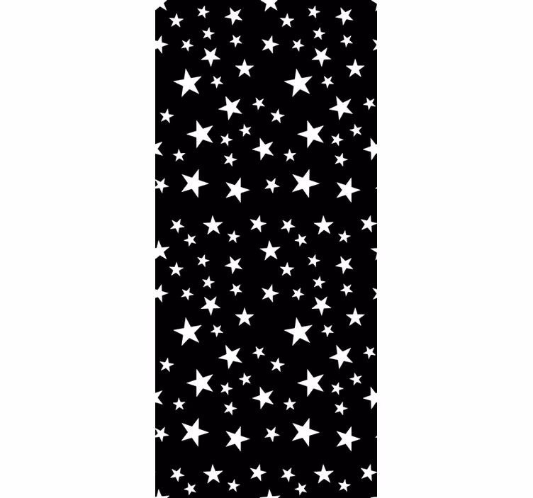 Papier peint étoiles élégance noir et blanc - TenStickers