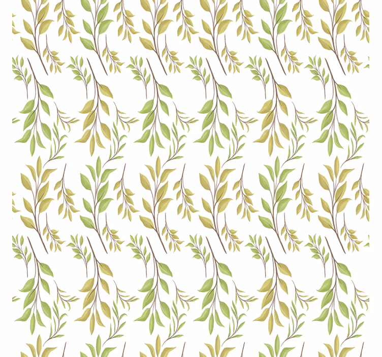 Papier peint nature motif vert luxuriant - TenStickers