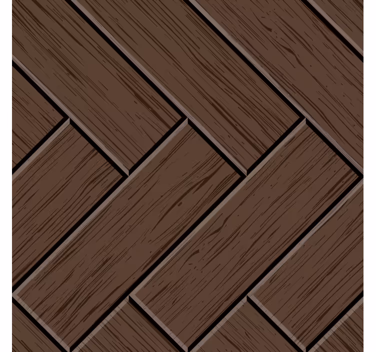 Papier peint ornemental autocollant sol bois zigzag - TenStickers