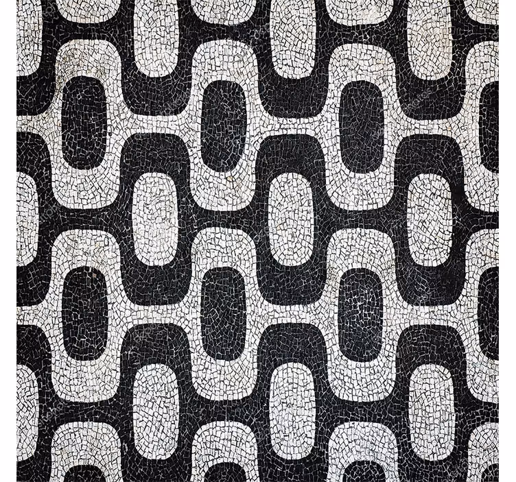 Papier peint salon pavé portugais - TenStickers