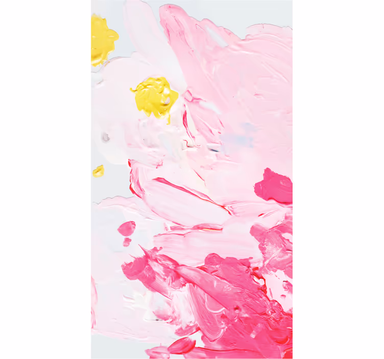 Papier peint ornemental coup de pinceau acrylique coloré - TenStickers