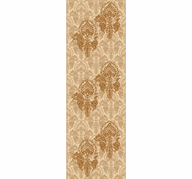 Papier peint ornemental motif ancien aux couleurs chaudes - TenStickers