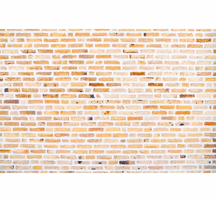 Papier peint briques motif horizontal clair - TenStickers