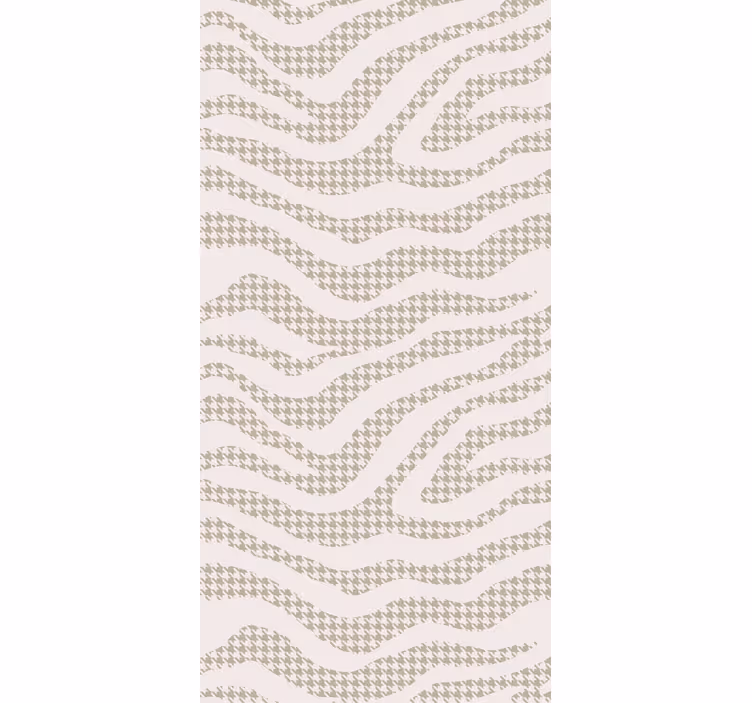 Papier peint salon motif de vagues abstraites - TenStickers