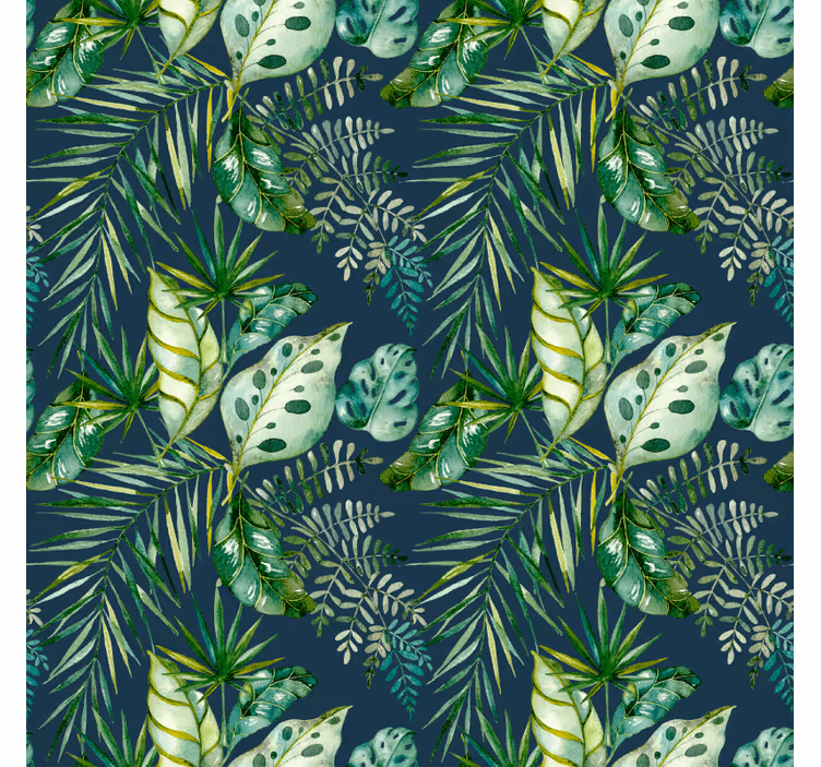 Papier peint motif design végétal jungle - TenStickers