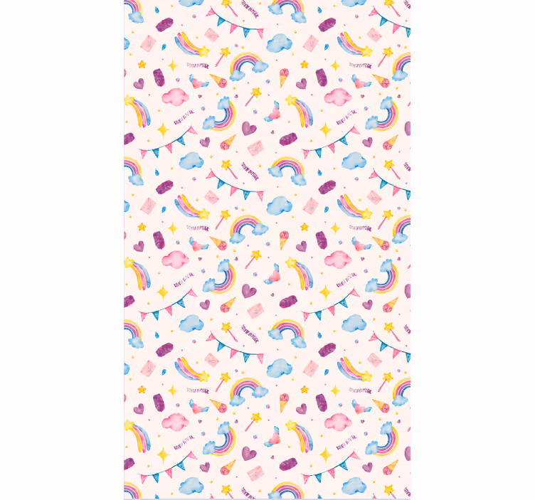 Papier peint animaux motif aquarelle sans couture - TenStickers