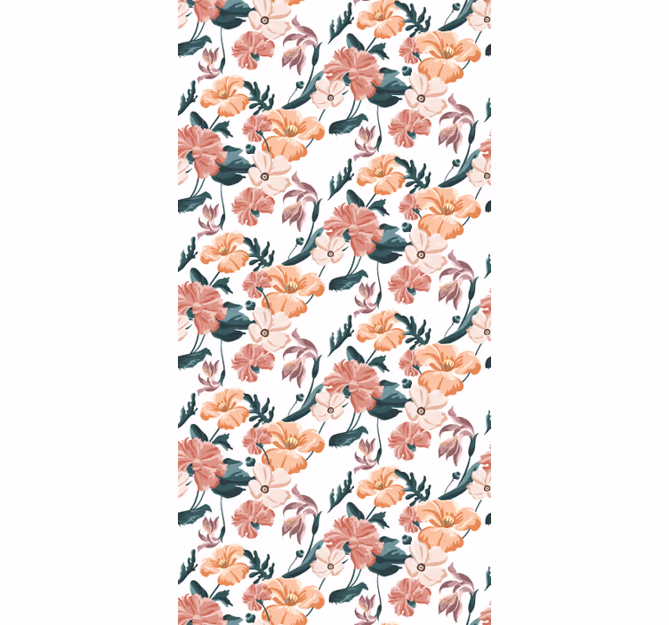 Papier peint chambre fleurs pastel magnifiques - TenStickers