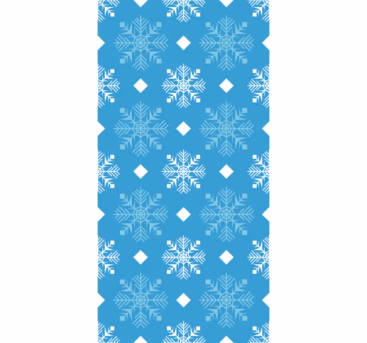 Papier peint chambre flocons de neige tons bleus - TenStickers