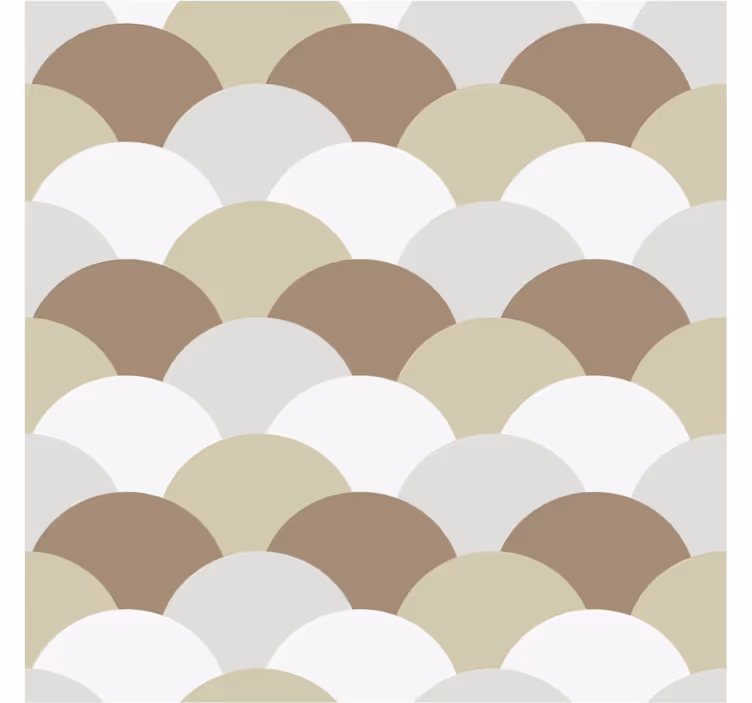 Papier peint chambre écailles marron - TenStickers