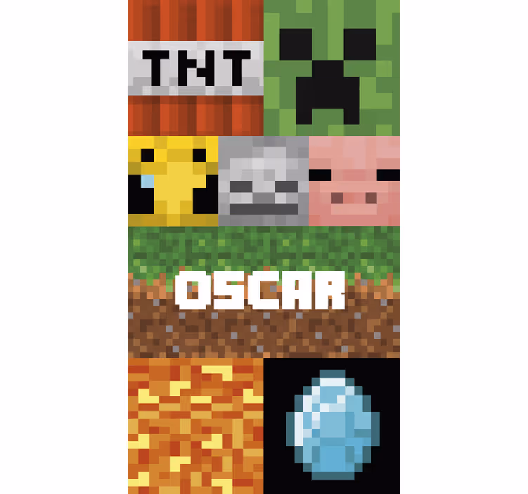 Papier peint motif géométrique gaming - TenStickers