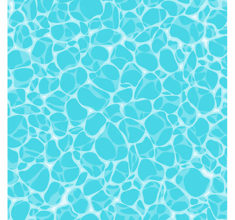 Papier peint motif reflets de lumière sur le fond marin - TenStickers
